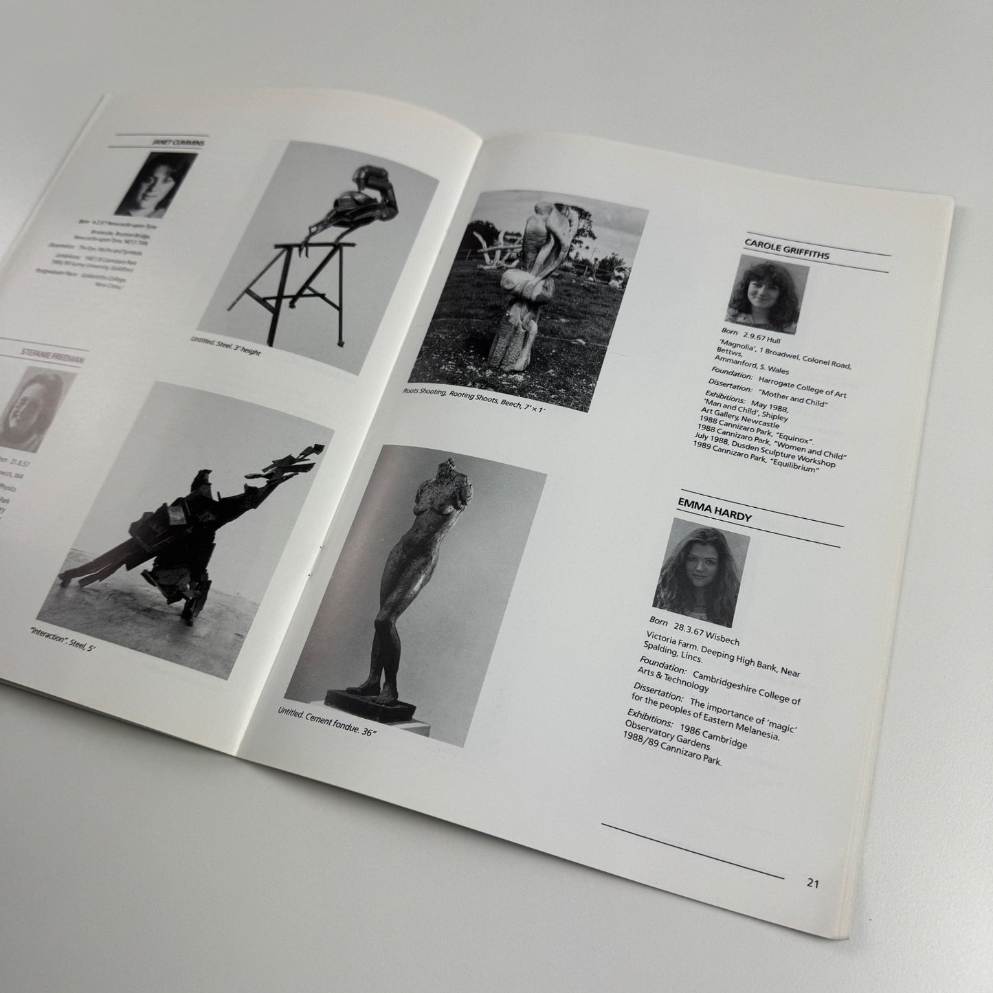 Catalogue students Fine Art 1989. Painting Sculpture. Wimbledon School of Art