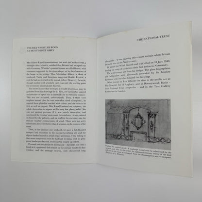 The Rex Whistler Room at Mottisfont Abbey | National Trust | 4-page leaflet 1984