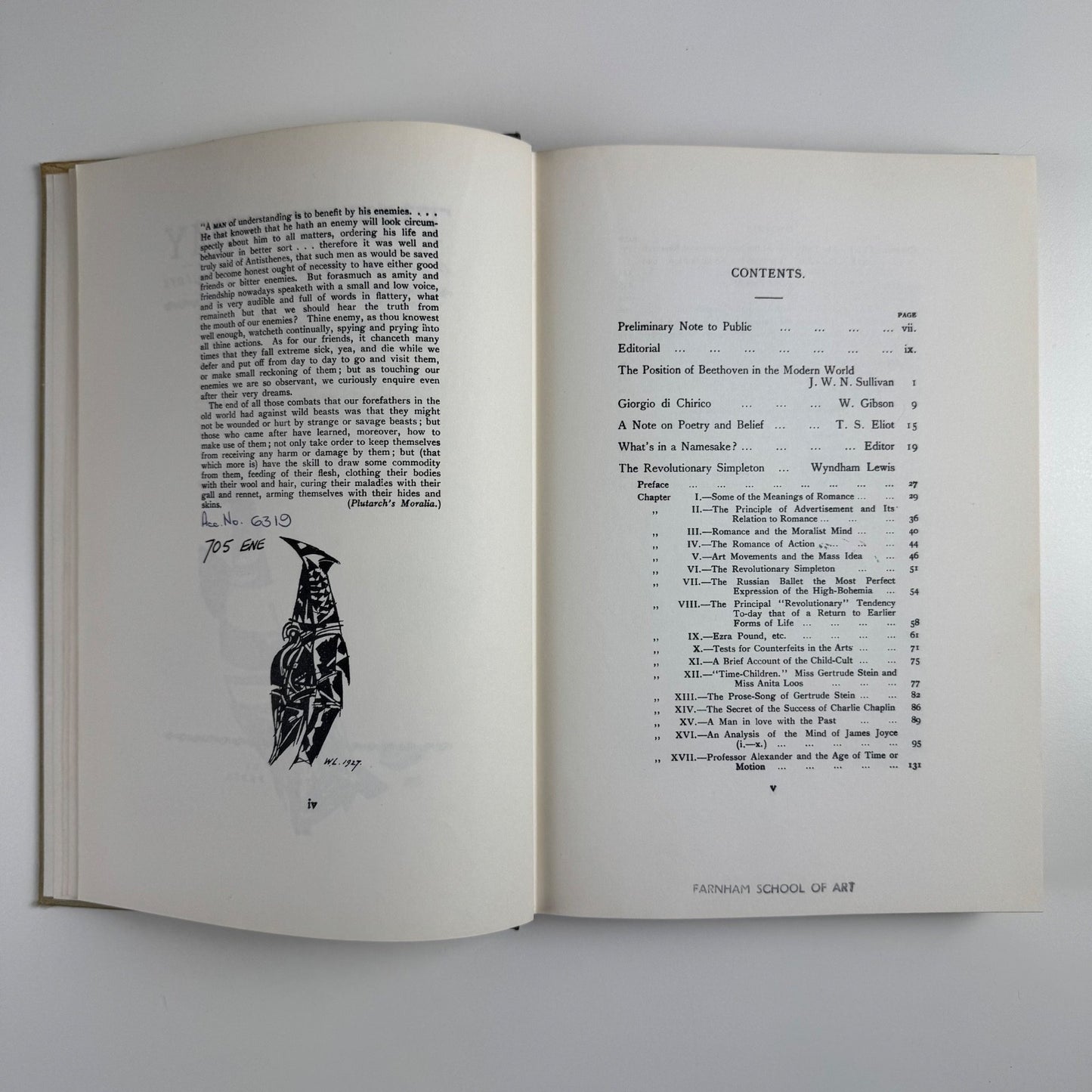 The Enemy a review of art and literature Wyndham Lewis | Frank Cass, 1968 edition