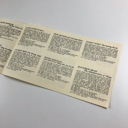 Three Anvil Press Poetry leaflets – 1967-1982