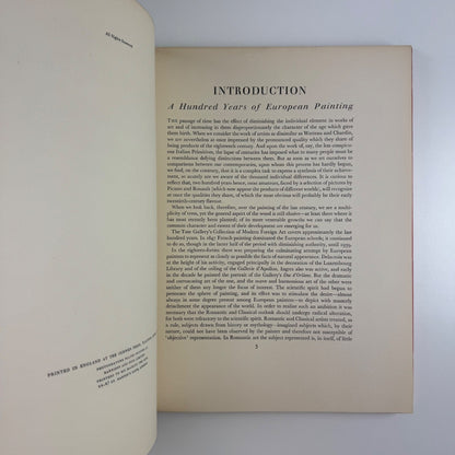 One Hundred Modern Foreign Pictures in the Tate Gallery chosen by John Rothenstein, cover design by Barnett Freedman, Tate,  1949