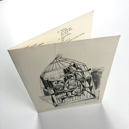 Folding card for Bryan Wynter. Drawings & Gouaches 1940-1950 | New Art Centre, 1983