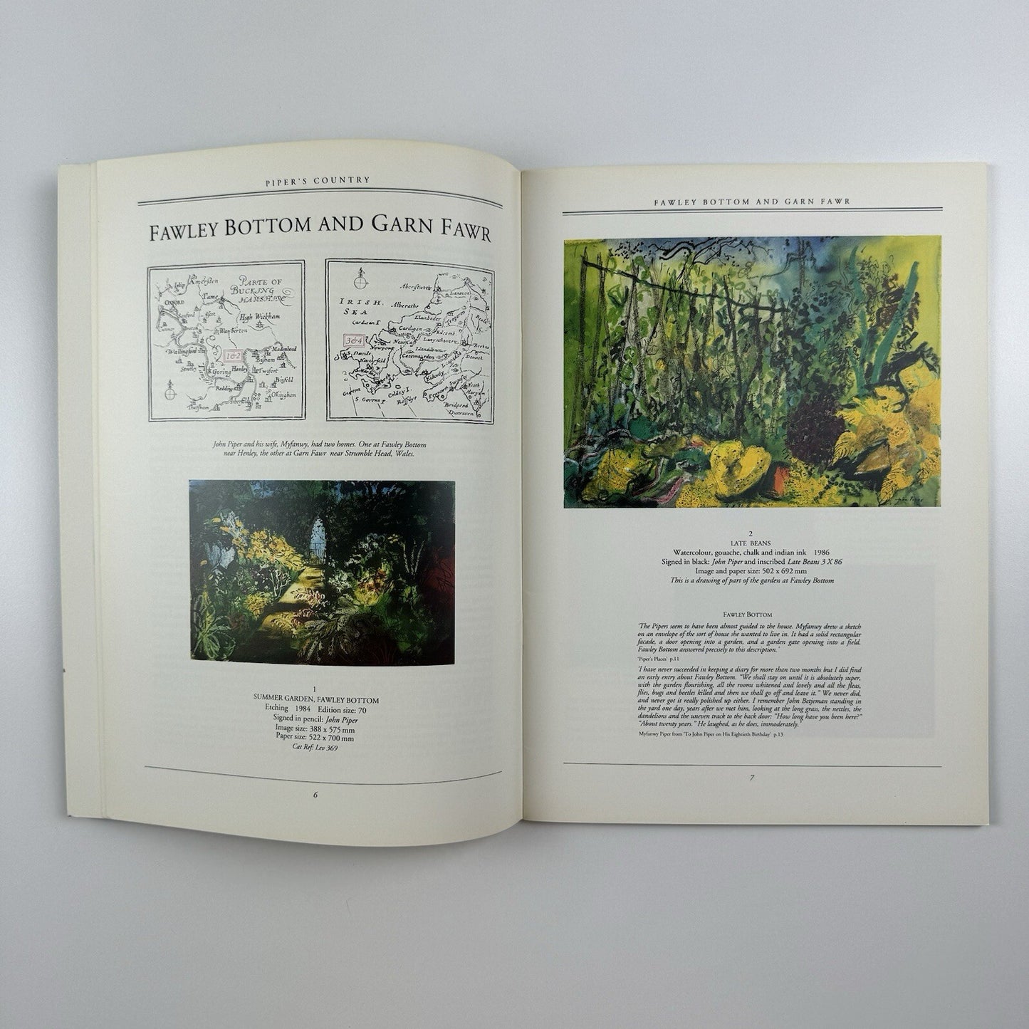 [John] Piper's Country | Berkeley Square Gallery 1993 and price list