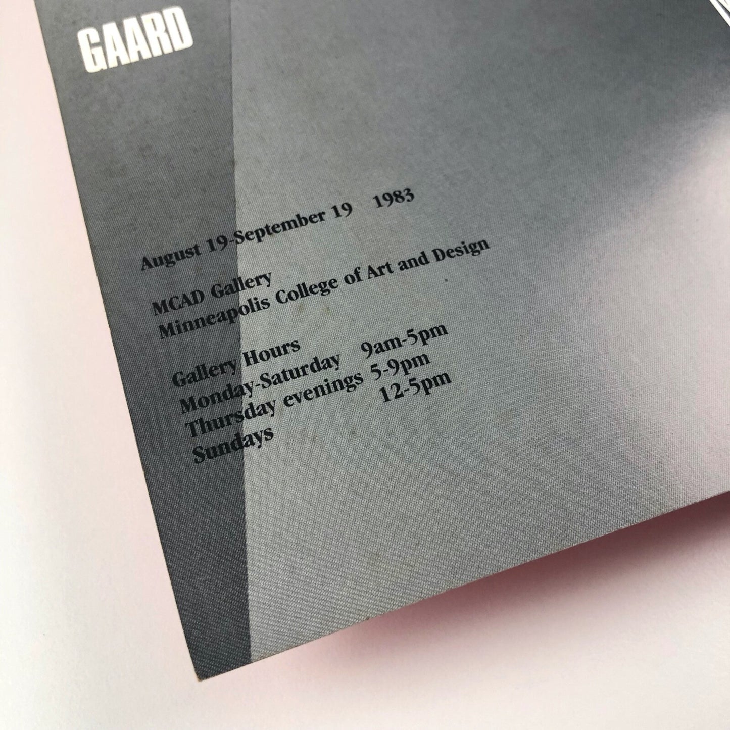 Eight McKnight Artists – Minneapolis College of Art and Design, 1983 catalogue