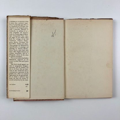 A Handbook of Printing Types... Used by Cowells | John N.C. Lewis, 1948 | Second edition