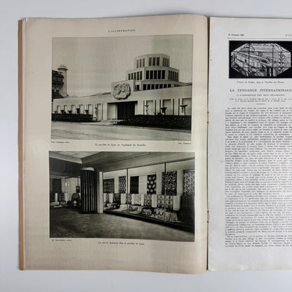 L’Illustration 31 October 1925. No 4313 Arts Decoratifs Moderne