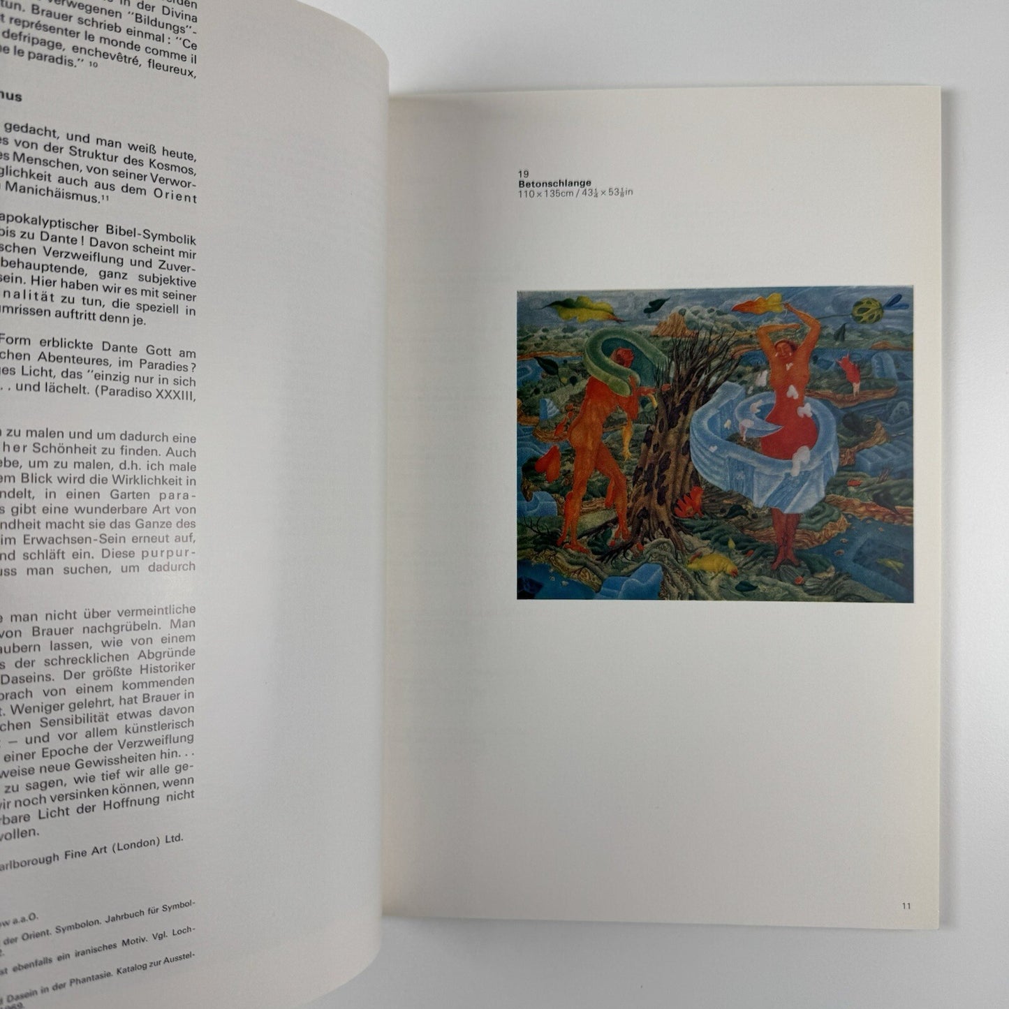 Erich Brauer | Marlborough Galerie Zurich exhibition catalogue, 1973