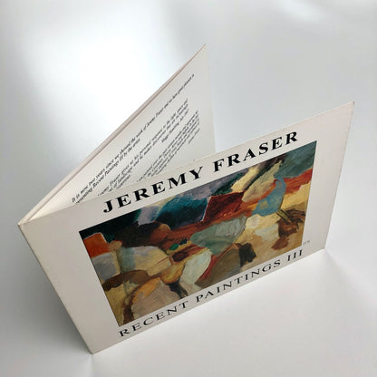 Jeremy Fraser. Recent Paintings III | The Simon Carter Gallery | Folded card, 1997