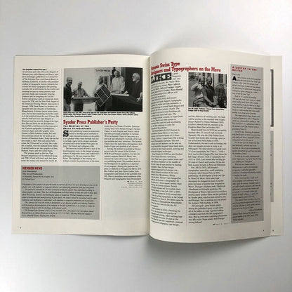 Letterspace. The Newsletter of the Type Directors Club 1997 | With Nicolete Gray obituary