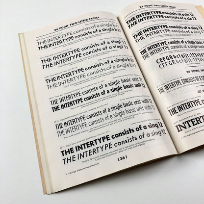 Intertype Headletter and Display Type Faces | Intertype Corporation brochure | Undated
