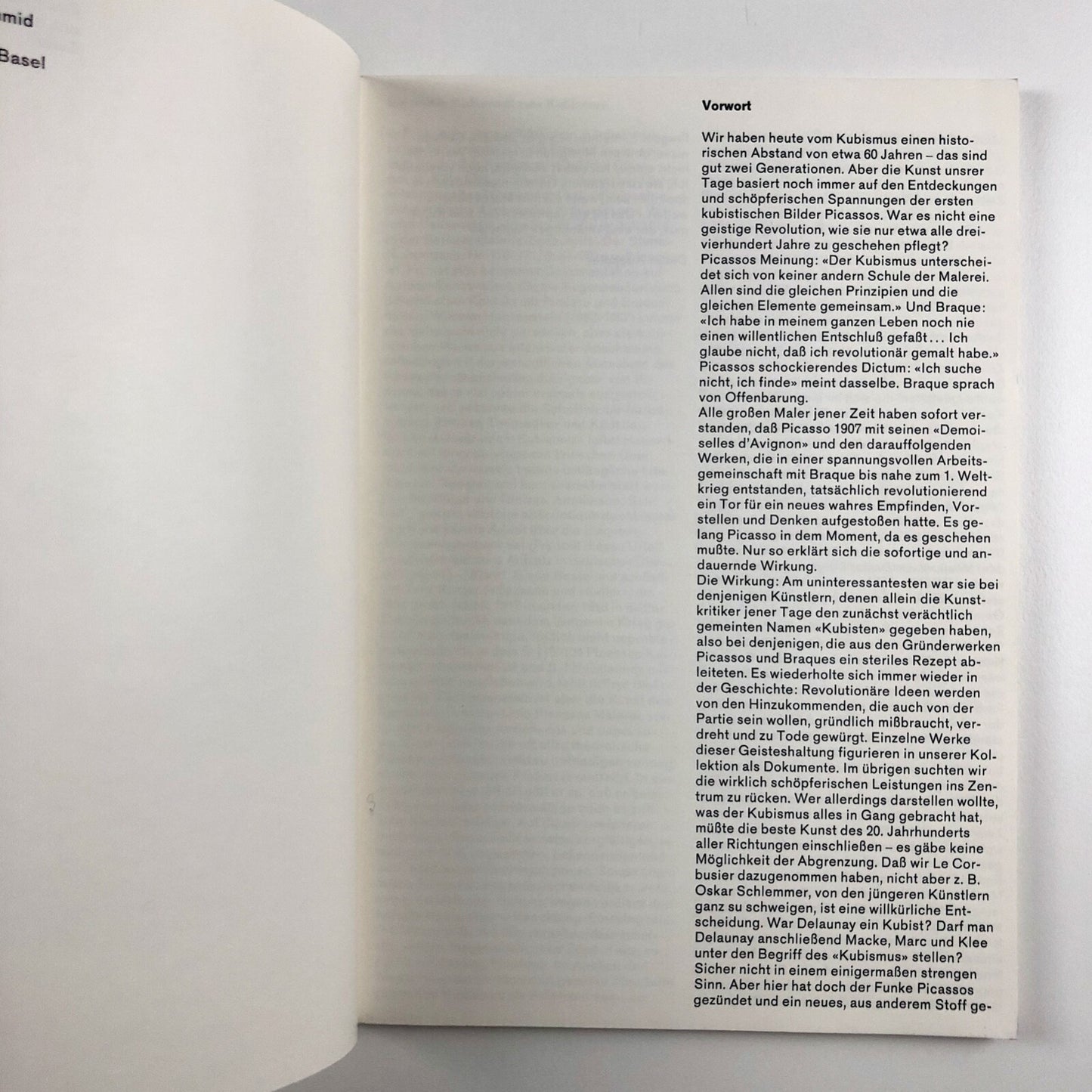 Kubismus. Zeichnungen und Druckgraphik aus dem Kupferstichkabinett | Basel, 1969