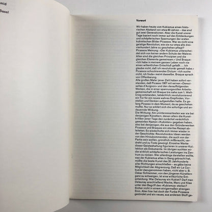 Kubismus. Zeichnungen und Druckgraphik aus dem Kupferstichkabinett | Basel, 1969