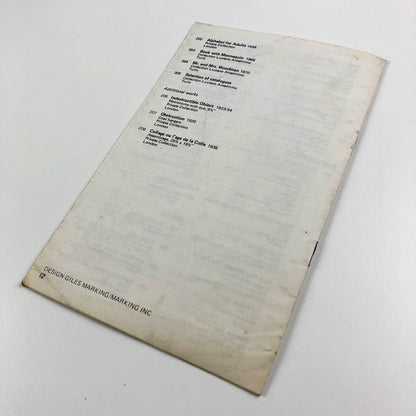 Man Ray Inventor/Painter/Poet | Institute of Contemporary Arts catalogue booklet, 1975