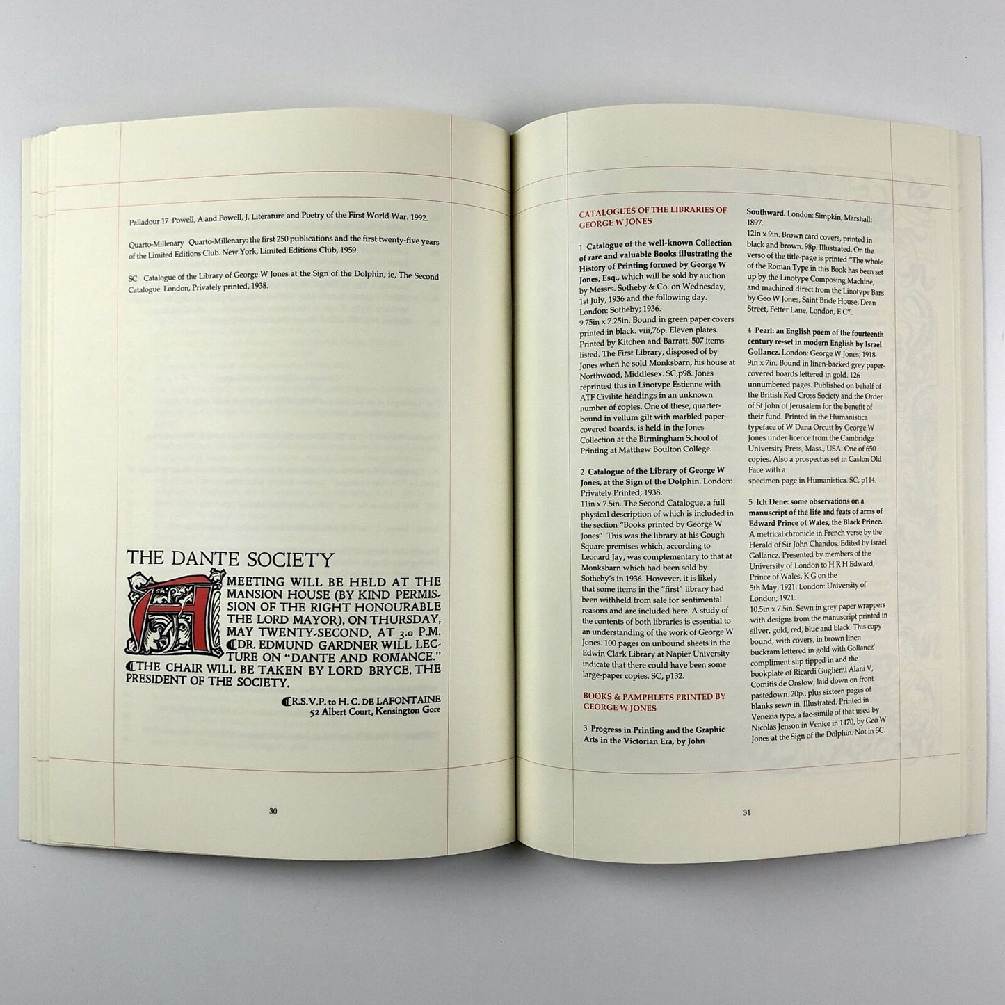 George W Jones – Master of Master Printers | Ian Rogerson | Limited Editions Club, 1993