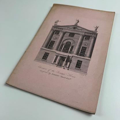 Architecture & Decoration of Robert Adam Sir John Soane by Arthur T. Bolton | Cantor Lectures delivered before the Royal Society of Arts on 3, 10 and 17 May 1920