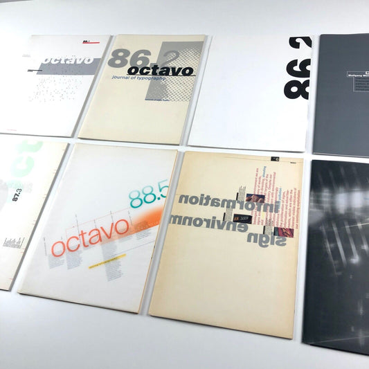 Octavo Journal of Typography seven issues 86.1 to 90.7 (excluding issue 8 on CD)
