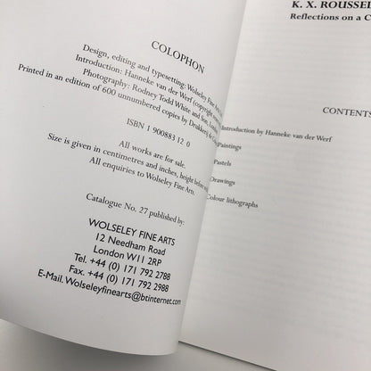 K. X. Roussel Paintings, pastels, drawings, and prints | Wolseley Fine Arts 1999