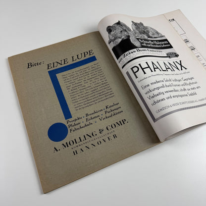 Gebrauchsgraphik International Advertising Art April 1930 Vol 7 no. 4 edited by Professor HK Frenzel