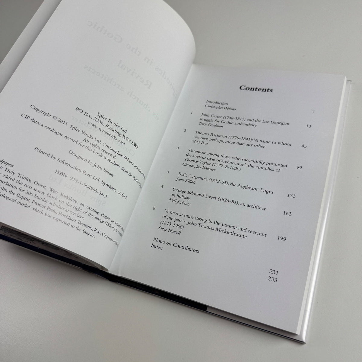 Episodes in the Gothic Revival six church architects edited by Christopher Webster 2011 Spire Studies in Architectural History volume 1