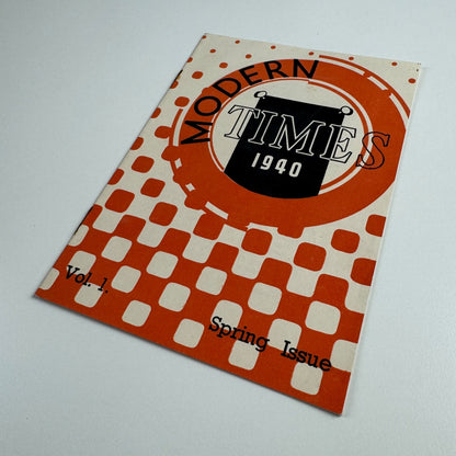 Modern Engraving Co brochure. Modern Times, 1940, Vol. 1 Spring Issue