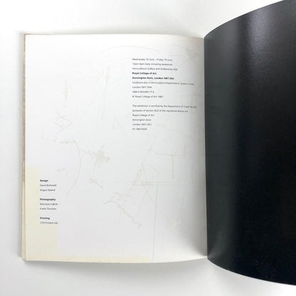 Royal College of Art – RCA Fine Art Degree Show catalogue, 1987