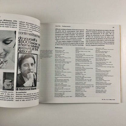 Information Design Journal | Volume 3/4, 1986 edited by Robert Waller | semiotics