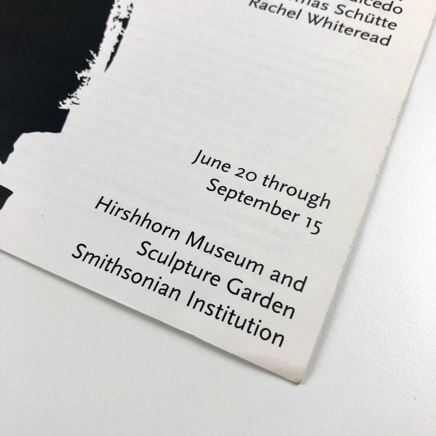 Distemper – Dissonant Themes in the Art of the 1990s | Smithsonian Institute catalogue leaflet, 1996