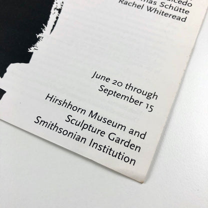 Distemper – Dissonant Themes in the Art of the 1990s | Smithsonian Institute catalogue leaflet, 1996