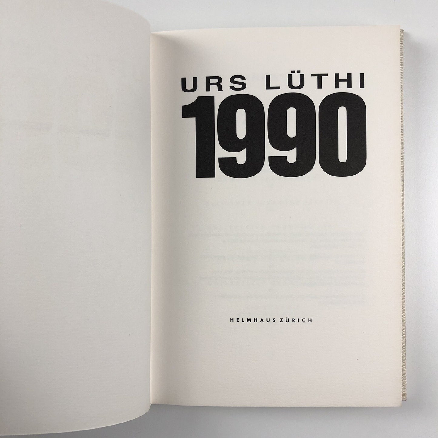 Urs Lüthi 1990 | Helmhaus, Zurich 1990