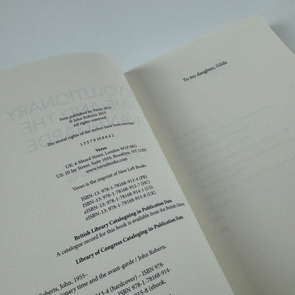 Revolutionary Time and the Avant-Garde by John Roberts | Verso, 2015