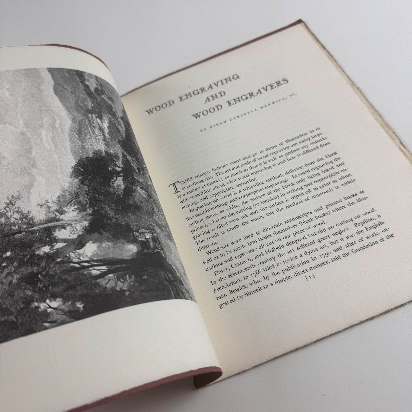 Wood engraving wood engravers Hiram Campbell Merrill | Society of Printers Boston limited edition, previously owned by Simon Brett