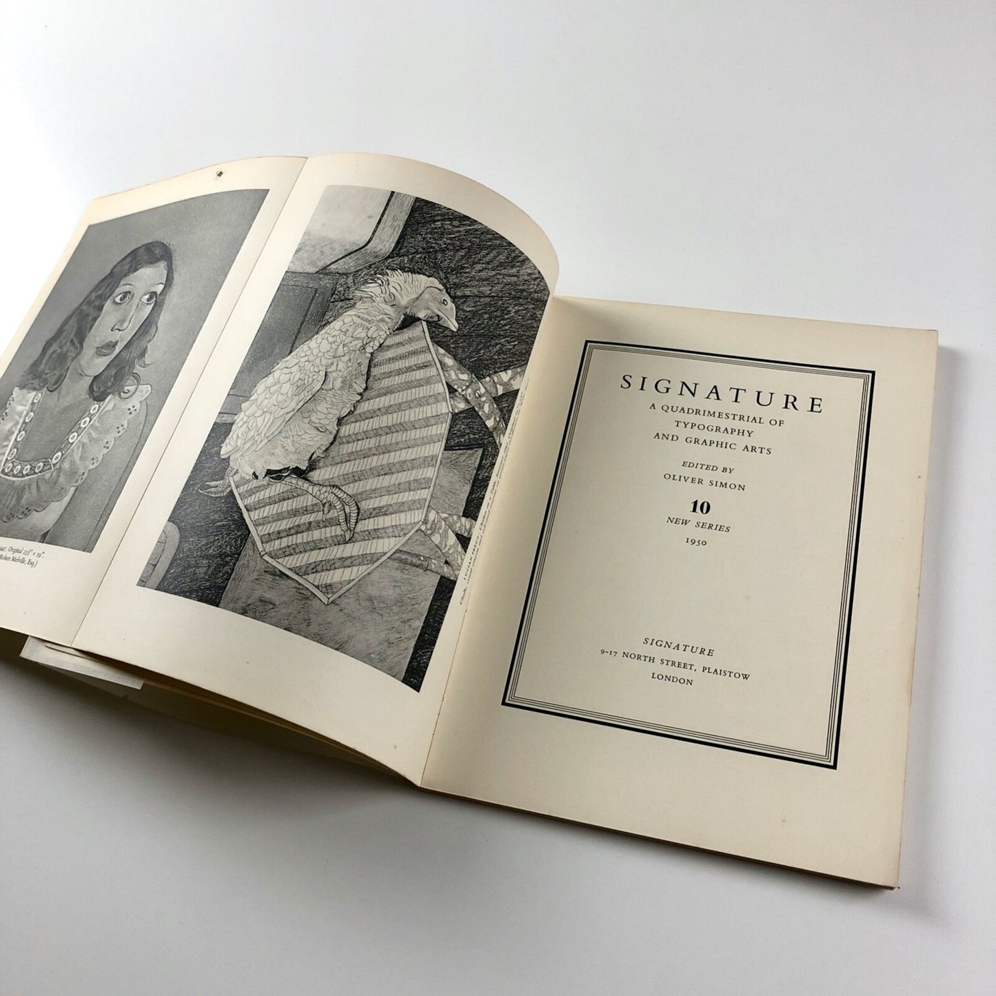 Signature. A quadrimestrial of typography and graphic arts |  New Series No. 10, 1950 | Editor Oliver Simon