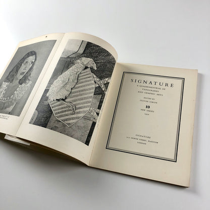 Signature. A quadrimestrial of typography and graphic arts |  New Series No. 10, 1950 | Editor Oliver Simon