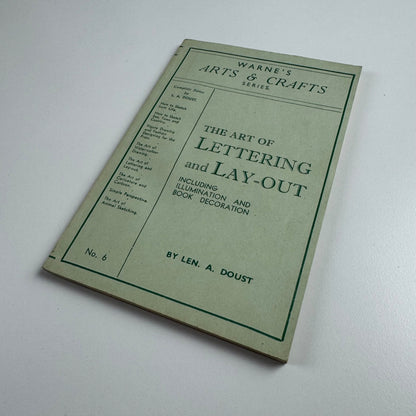 The Art of Lettering and Lay-out by Len A. Doust. Warne’s series, No. 6