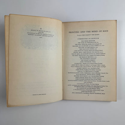 Printing and the Mind of Man | Catalogue of the exhibitions at The British Museum and Earls Court, London 16-27 July 1963