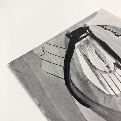 Folding card for Peter Lanyon Gouaches and Drawings 1939-1964 | Bear Lane Gallery, 1969 | introduction by Peter Bowness