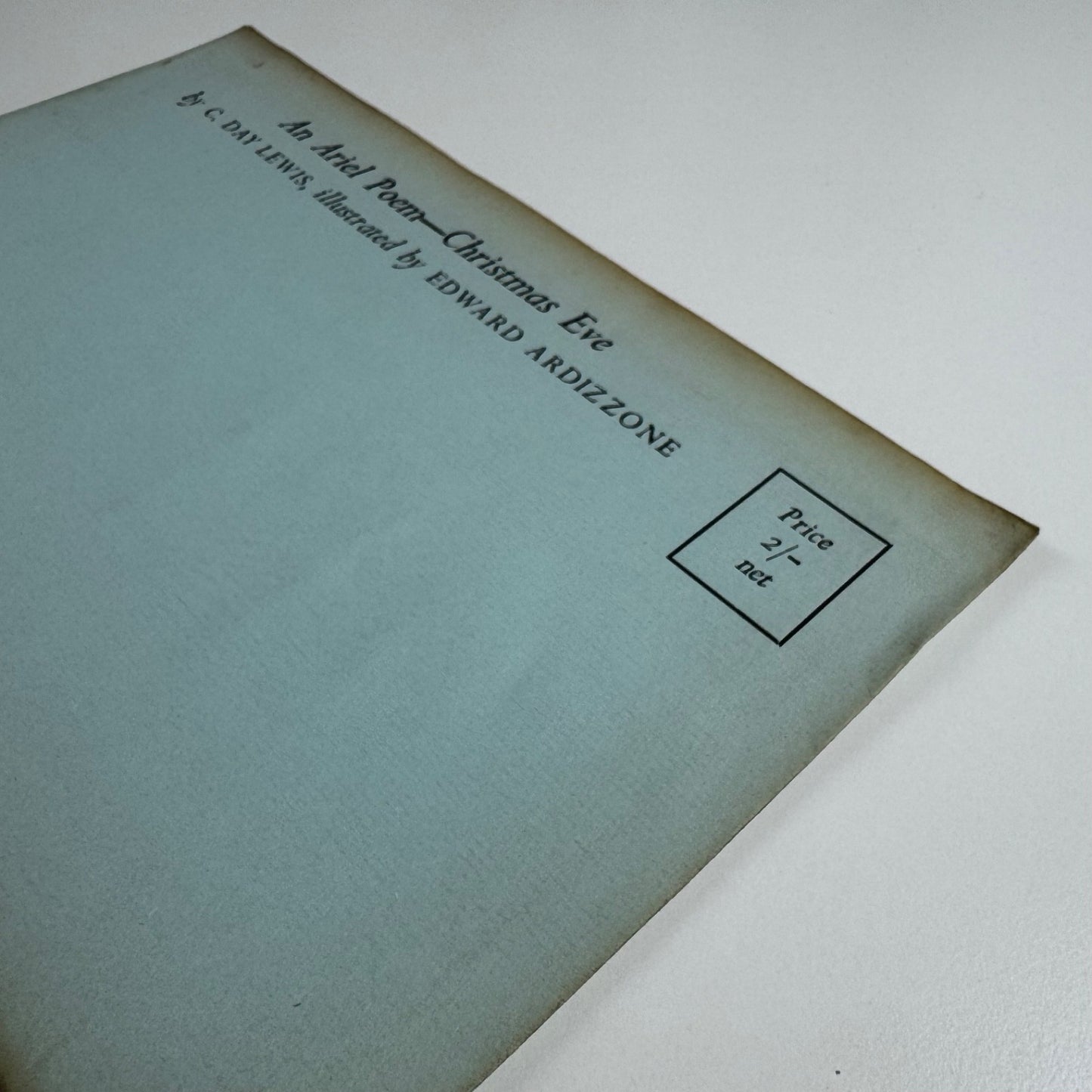 An Ariel Poem - Christmas Eve by C. Day Lewis illustrated by Edward Ardizzone, 1954 unopened envelope