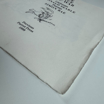 Prospectus The Face of War | Cartoons by Ronald Searle Poems by Simon Rae | Previous Parrot Press, 1999