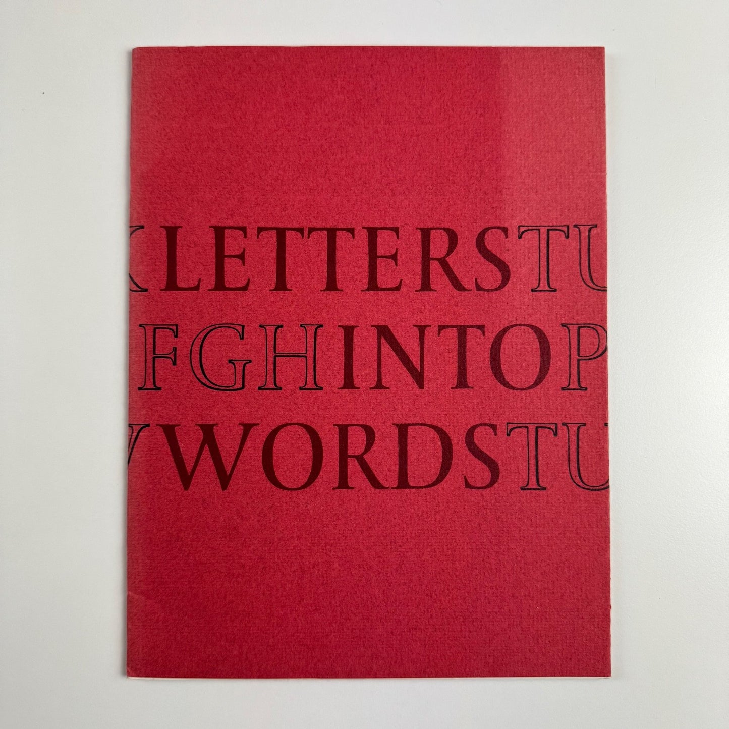 Letters into Words by Michael Harvey | William Clowes & Co, 1973