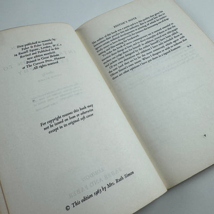 Introduction to Typography by Oliver Simon | Faber & Faber, London, 1963