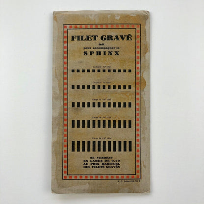 Sphinx | Type specimen fold-out poster | Deberny et Peignot c.1931 | Alfred Latour