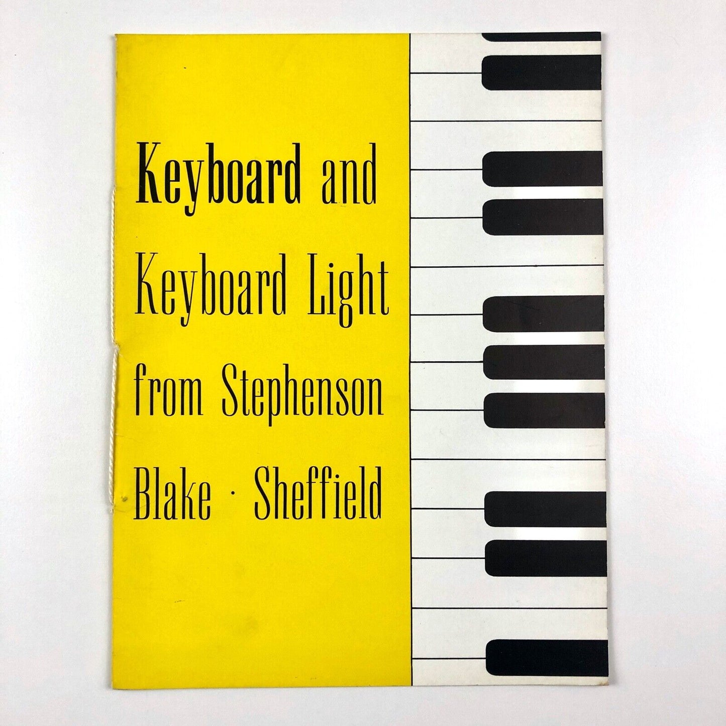 Keyboard and Keyboard Light | Stephenson Blake type specimen booklet