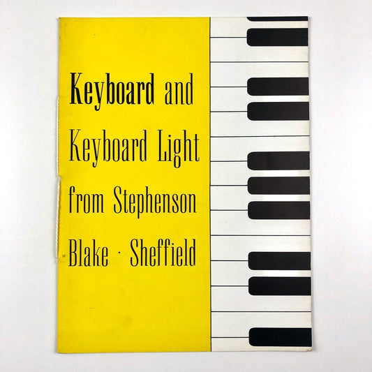 Keyboard and Keyboard Light | Stephenson Blake type specimen booklet