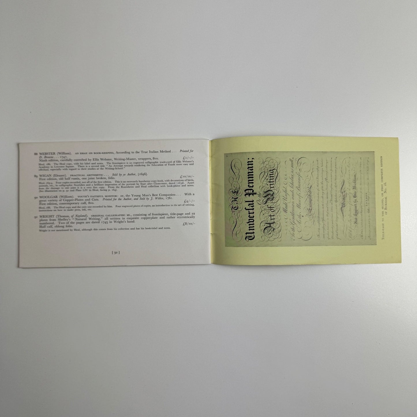 The Copy Book Collector’s Catalogue 99 issued by Elkin Mathews Ltd 1944?