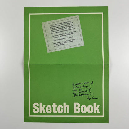 Promotional leaflet for Sketch Book by Hugh Casson | The Lion and Unicorn Press, 1975