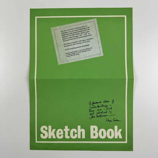 Promotional leaflet for Sketch Book by Hugh Casson | The Lion and Unicorn Press, 1975