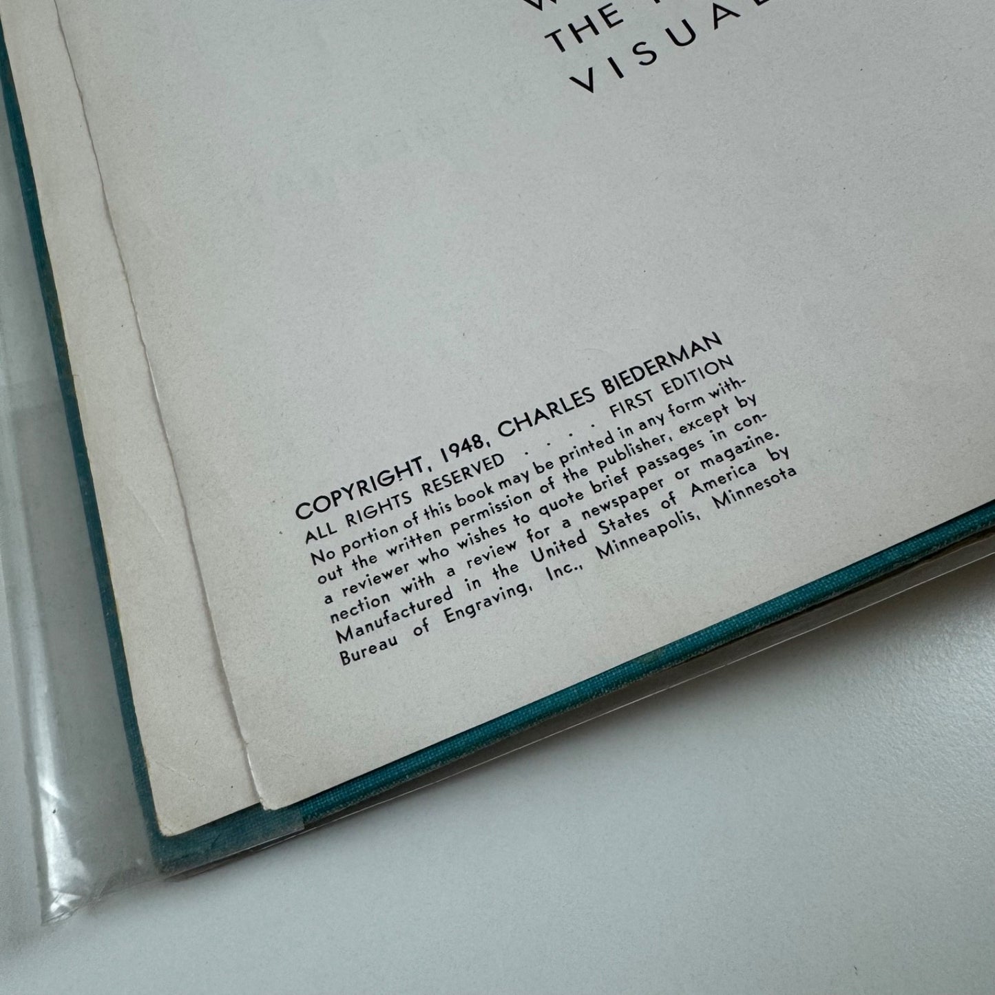 Art as the evolution of visual knowledge by Charles Biedermann 1948 first edition