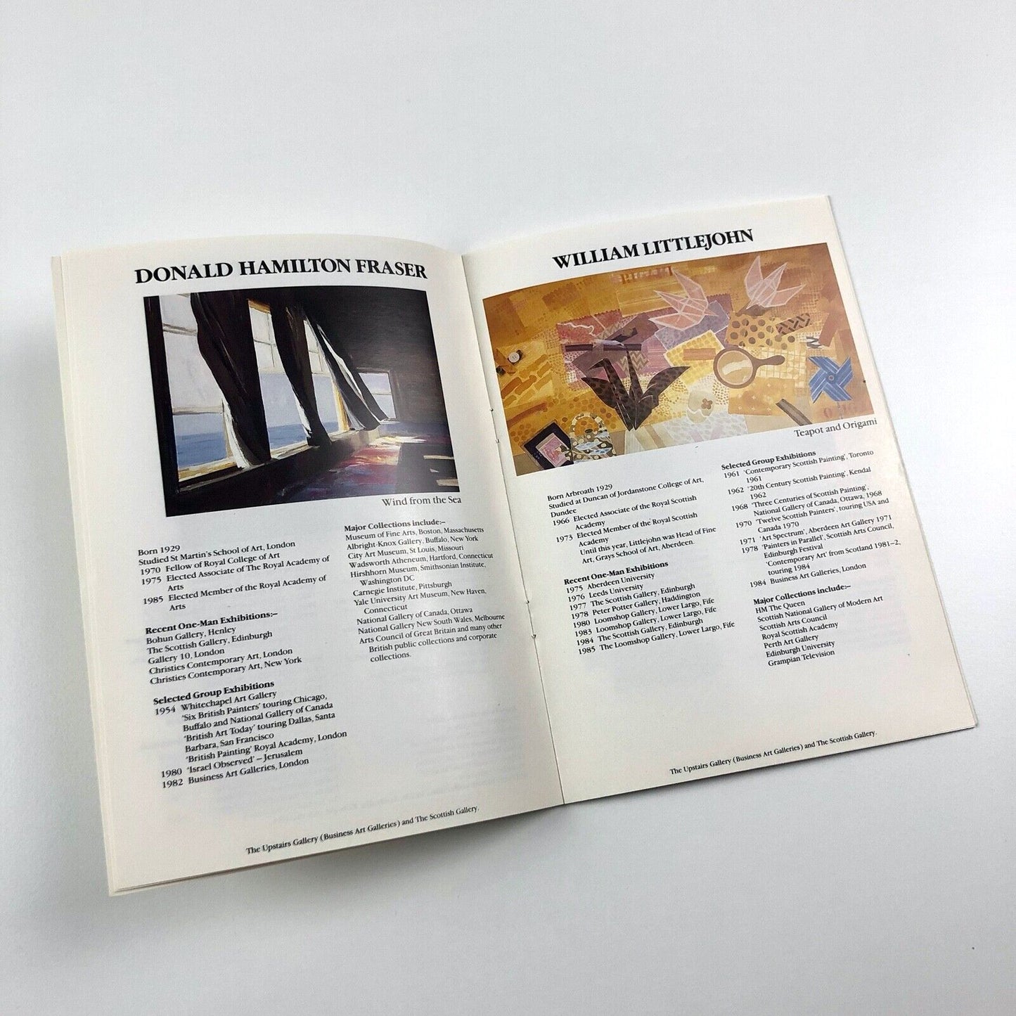 Ten Scottish Painters. The Upstairs Gallery | Royal Academy of Arts catalogue booklet, 1986