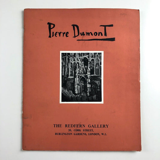 Pierre Dumont 1884-1936 | The Redfern Gallery, 1954