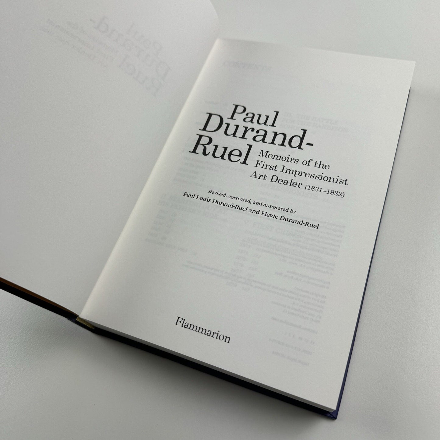 Paul Durand-Ruel. Mémoires of the First Impressionist Art Dealer | Flammarion 2014